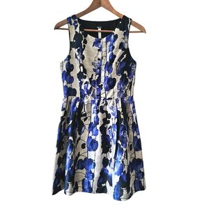 Kensie Blue and Gray Floral Dress
